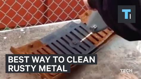 how to clean a rusted steel cabinet|how to clean rust off steel.